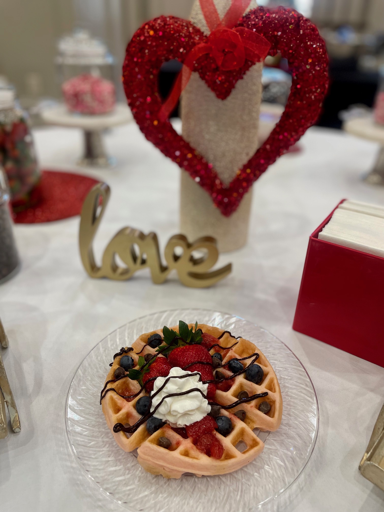 Skyline Events and Socials Valentines Waffle Bar
