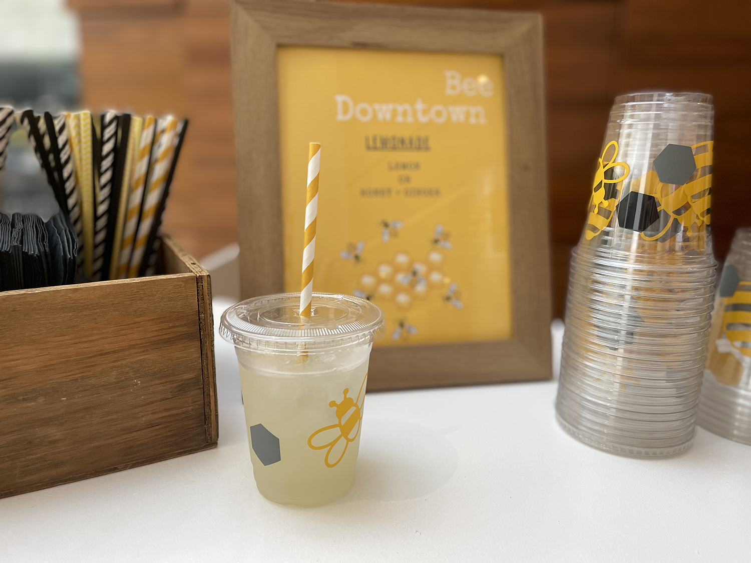 Skyline Events and Socials Lemonade sweetened with Honey