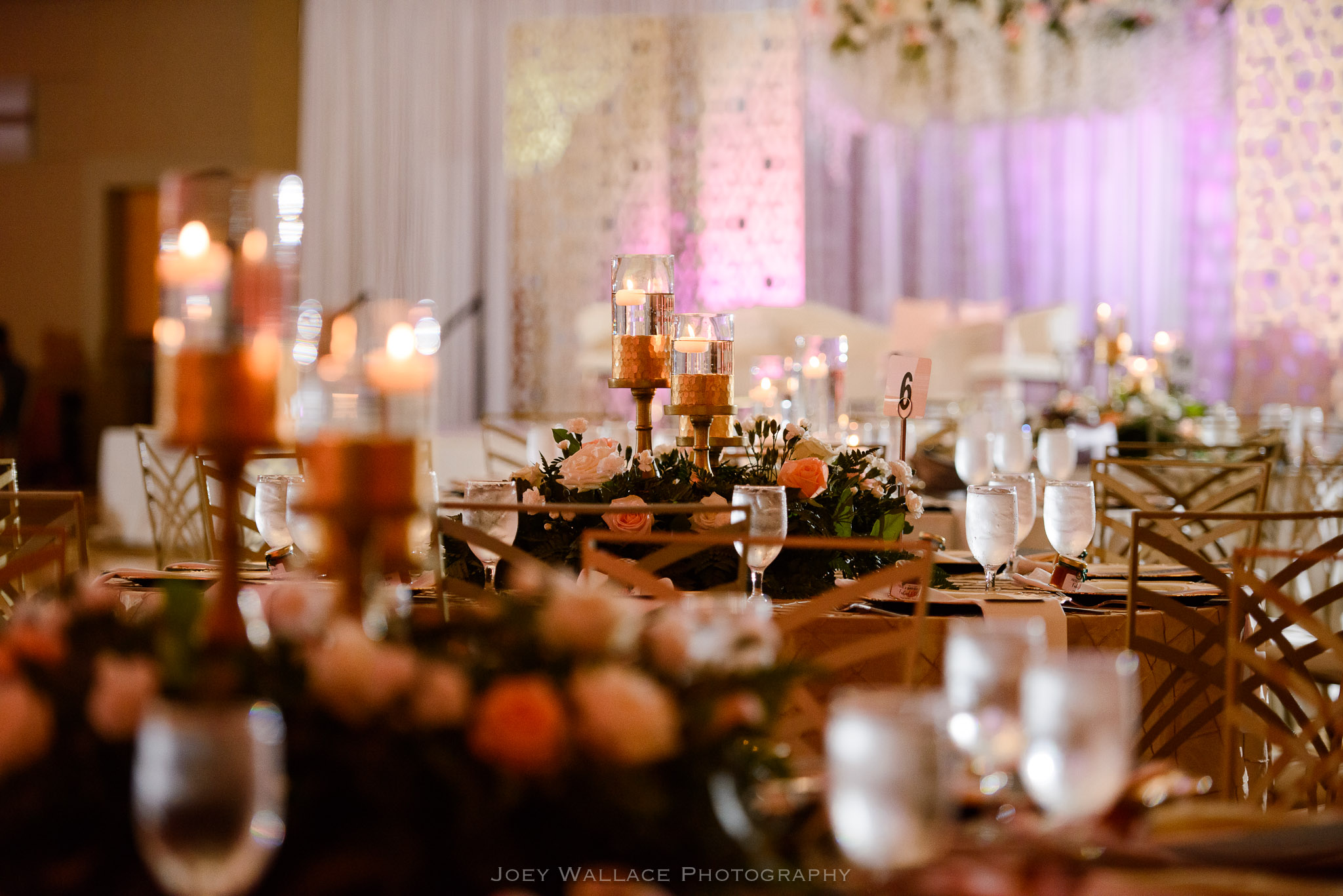 Skyline Events and Socials Wedding Reception Table Decor