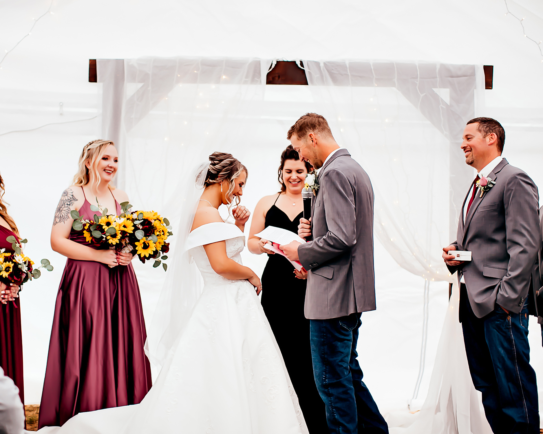 Skyline Events and Socials Wedding Southern Charm Altar