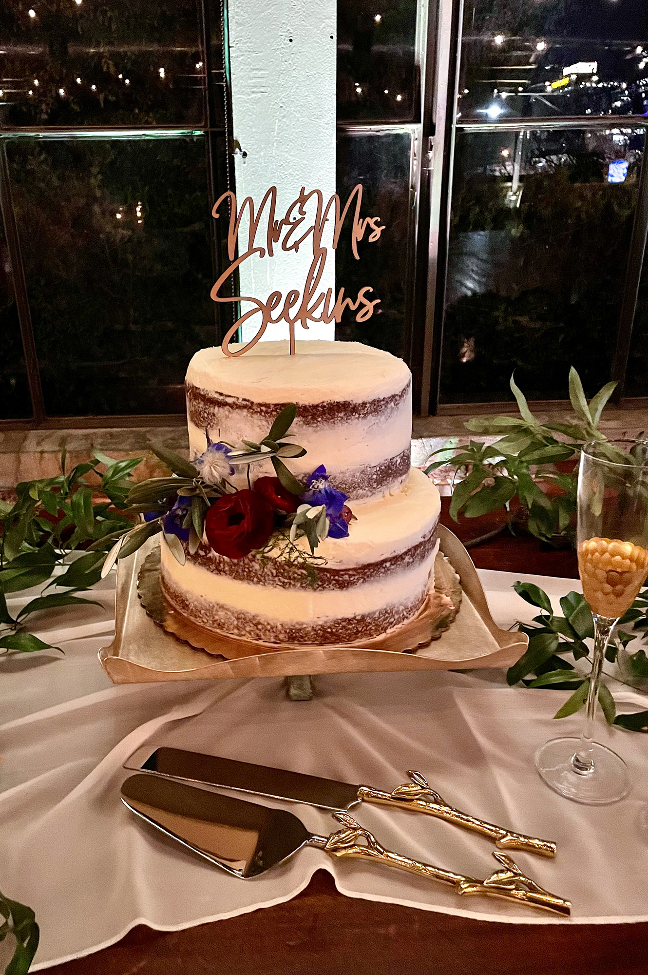 Skyline Events and Socials Naked Wedding Cake