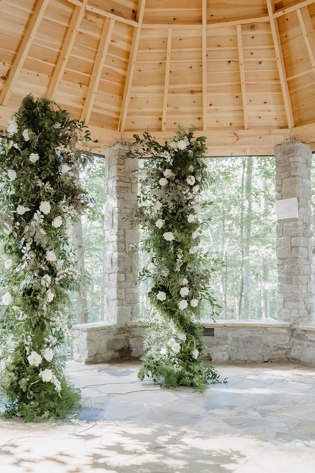 Skyline Events and Socials Wedding Floral Columns