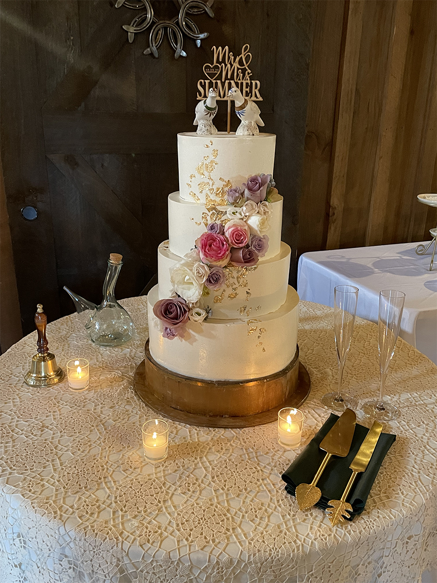Skyline Events and Socials Fall wedding cake