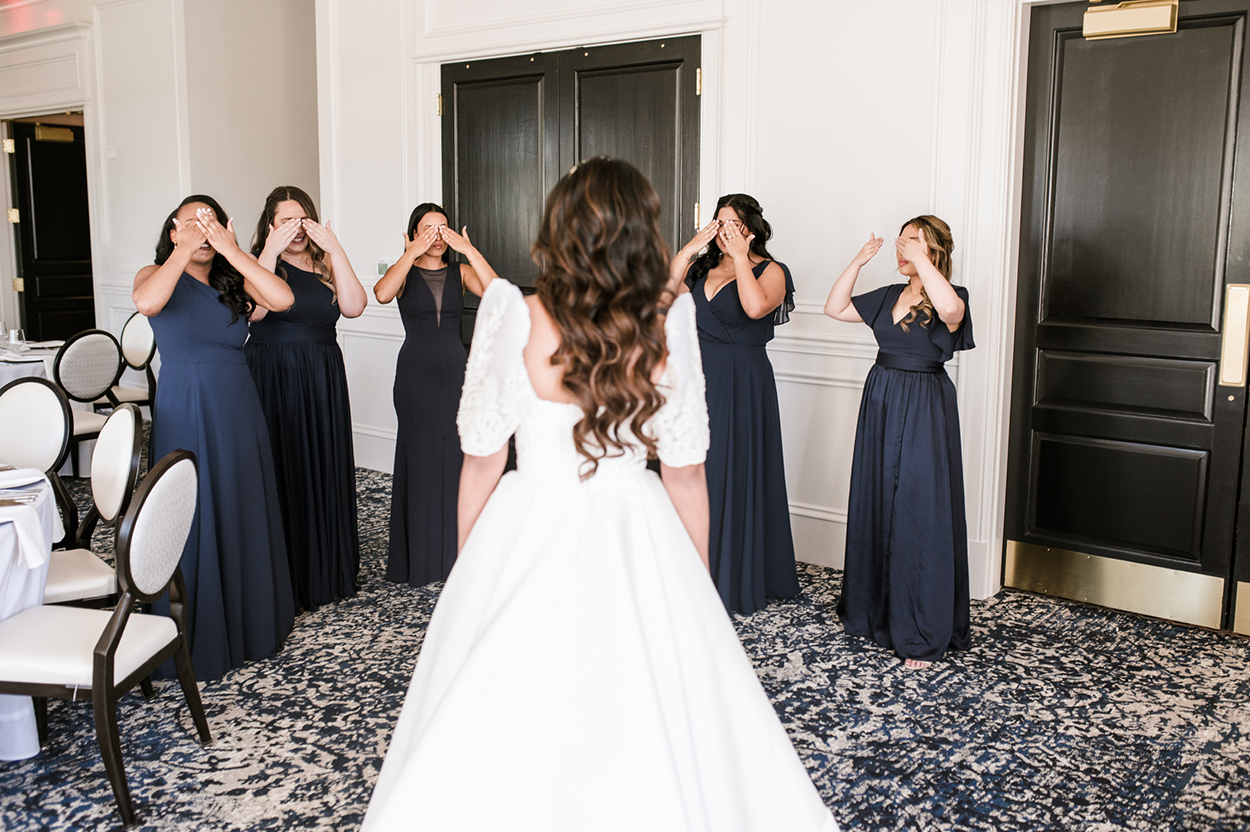 Skyline Events and Socials Bride Revela to her Bridal Party